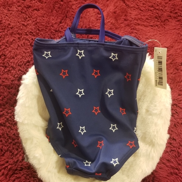 Amazon Essentials Girl's Infant 1 piece Patriotic Swimsuit New With Tag - Picture 4 of 8